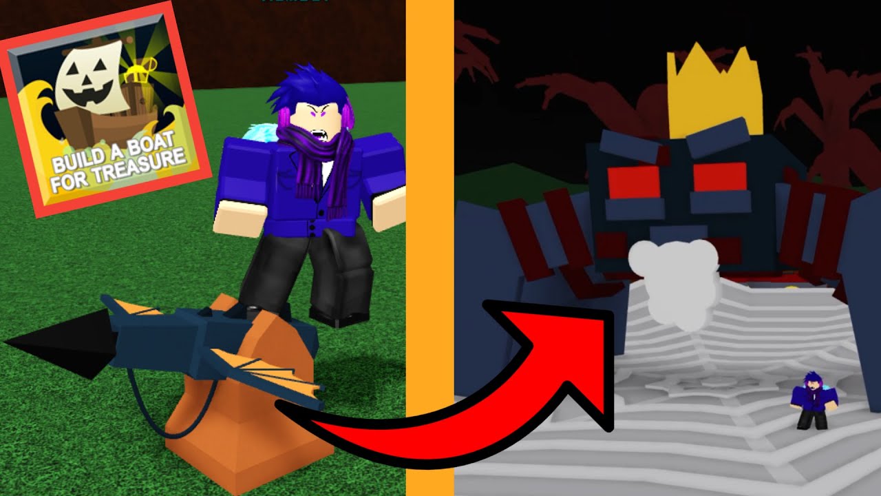 *NEW* HOW TO GET THE DRAGON HARPOON IN BUILD A BOAT! (Halloween Update