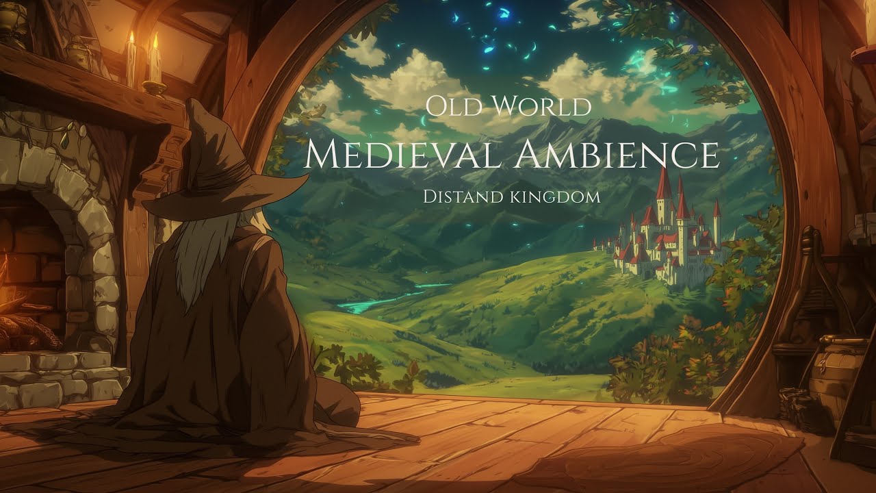 Medieval Music for Focus & Calm | Wizard’s Fireside View of a Distant Kingdom