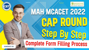 MAH MCA CET 2022 - Cap Round Step By Step Complete Form Filling Process | Must Watch