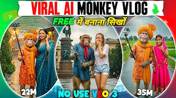 Ai Monkey Vlog Kaise Banaye Mobile me | Ai Video Kaise Banaye | Ai Se Blog Video Kaise Banaye