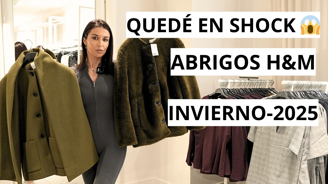 Probé TODOS los abrigos de la NUEVA COLECCIÓN de H&M INVIERNO 2025… quedé en SHOCK 😱❄️ HAUL ABRIGOS