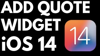 How to Add Daily Quote Widget on iOS 14 - iPhone & iPad Tutorial screenshot 2