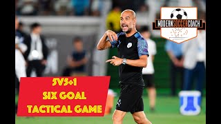 Pep Guardiola 5v5+1 Hexagon Tactical Game