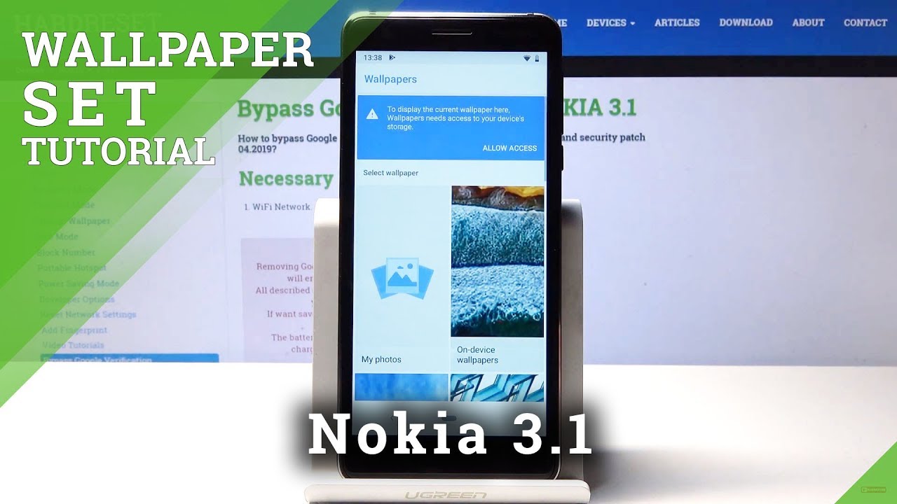 How To Change Wallpaper In Nokia 3 1 Home Screen Customization Youtube