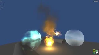 fire particle system (Unity asset demonstration)