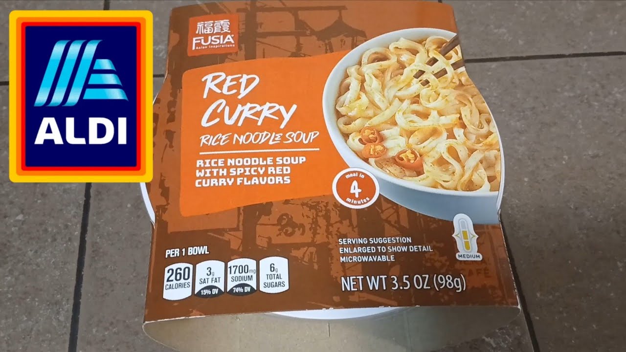 ALDI: Fusia Red Curry Rice Noodle Soup Review Taste Test