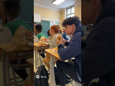 Video Hamburger e patatine in classe: il prof ignora tutto!