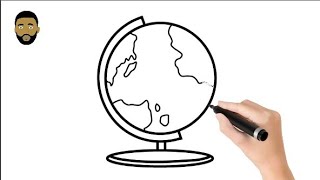 How To Draw A Globe - كيفية رسم الكرة الأرضية