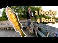 NOOBS Go Fishing For 12 HOURS and KILL a Perch         #fishing