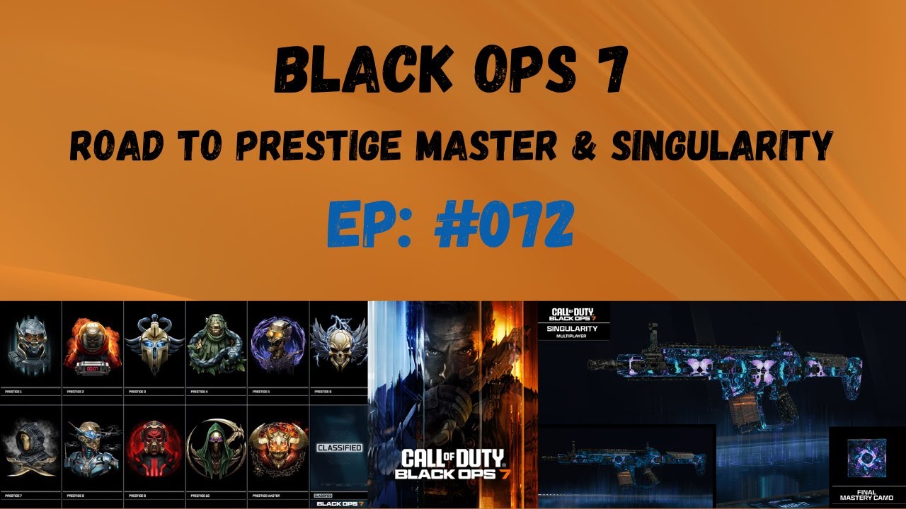Black Ops 7 Road to Singularity + Prestige Master 