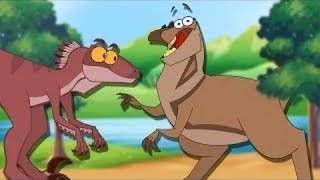Eustreptopondyls – Le petit dinosaure blindé ! | Dessin animé de dinosaures pour enfants