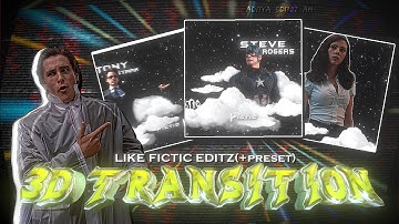 Ae inspired @fictic_editz 3D particle transition in alight motion 🔥