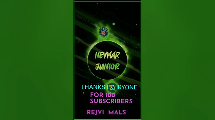 THENKS ALL FOR 100 SUBSCRIBERS 😘😘 || NEYMAR JR 💢💢 || REJVI EDIT 💢#100subscriber #100subscribers