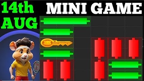 Mini Game Today 14 August Hamster Kombat How to Solve Mini Game Puzzle in Hamster Kombat (100%)Solve