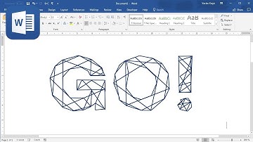 WORD: Wireframe Text Effect