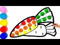 Bolalar uchun sabzi chizish|Drawing carrots for children|Рисование морковки для детей