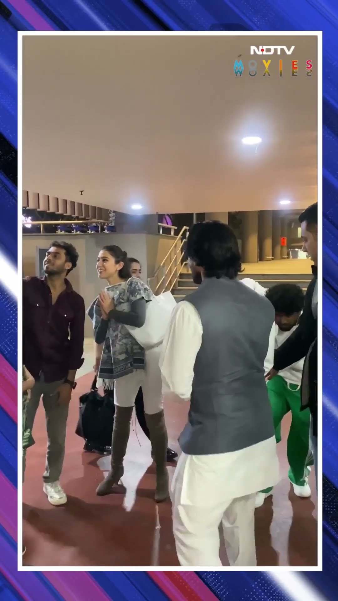 Saif Ali Khan And Sara Ali Khan Spotted At Airport Interacting With Fans