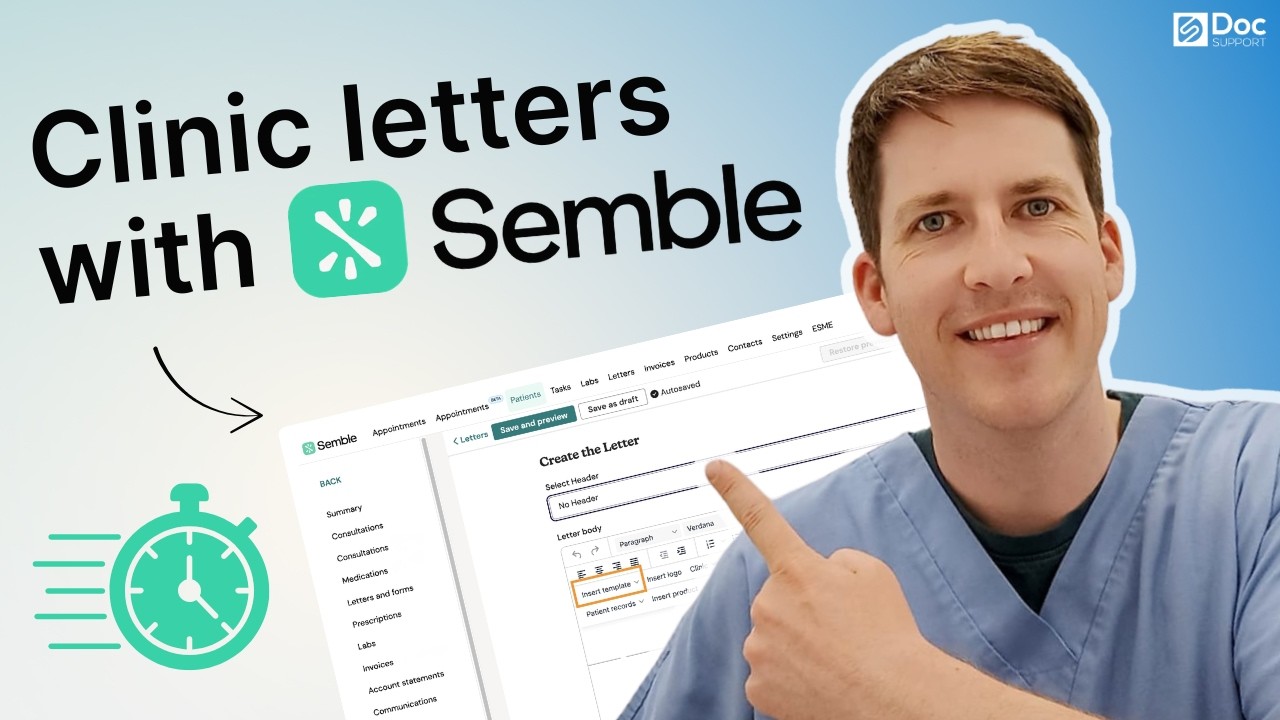 Semble Example A Simple Way to Create Letter Templates in Semble - YouTube