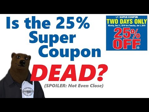 Are Harbor Freight's 25% Off Coupons DEAD???  (They aren't and here's why)