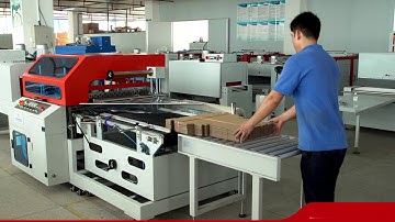 Automatic Vertical L Bar Sealer & Shrink Tunnel for packaging big carton box case