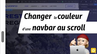 Change the color of a navbar on scroll | Webflow animation tutorial