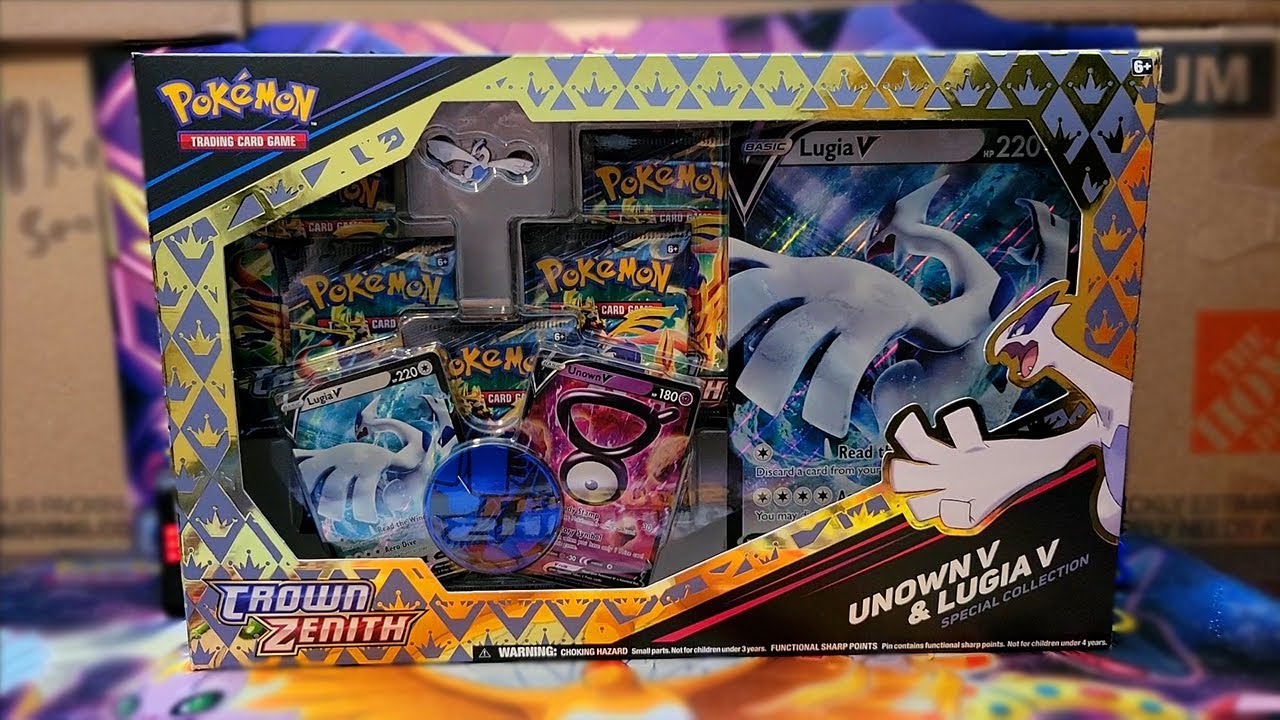 GameStop - Pokémon Trading Card Game: Crown Zenith Unown V and Lugia V  Special Collection 