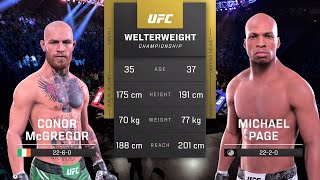 Conor McGregor vs Michael Page Full Fight - UFC 5 Fight Night