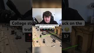 College student tests his luck on the traffic camera game 😭 #kickstreaming