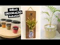 Ideias MARAVILHOSAS de DECORAÇÃO gastando bem pouco - DIY DECORAÇÃO - ARTESANATO - FAÇA VOCÊ MESMO