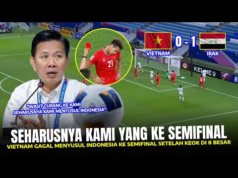 WASIT CURANG PADA KAMI !! Pelatih Vietnam U23 Tak Terima Timnya KALAH Saat Vietnam U23 vs Irak U23