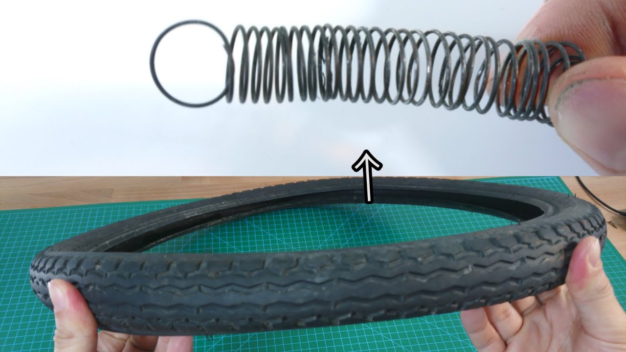 Cómo hacer resortes con llantas usadas