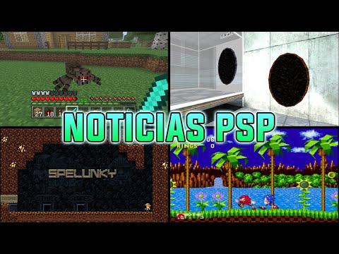 NOTICIAS HOMEBREWS PSP | Minecraft, Counter Strike, Portal, Spelunky y MÁS | luigi2498