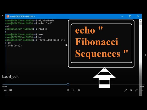 Print Fibonacci sequences - Bash Programming in Linux || Shell Scripting