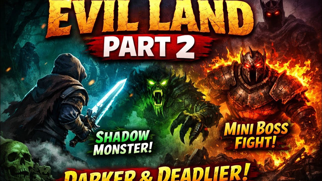 Mini Boss Fight 🔥 | Evil Land Part 2 | Dark Jungle Gameplay