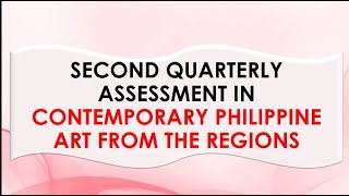 QUARTER 2 CPAR ASSESSMENT REVIEWER#CPAR #contemporaryart| it's me Carmyy