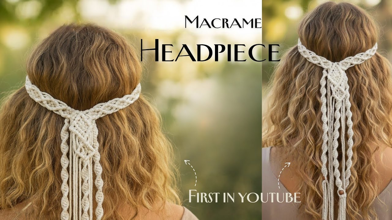 Повязка из макраме шаг за шагом | Уникальный бохо-стиль