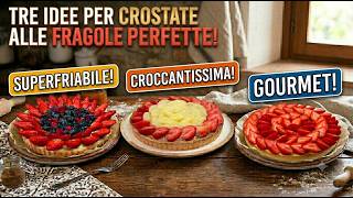 CROSTATA ALLE FRAGOLE: 3 Ricette infallibili come in Pasticceria!