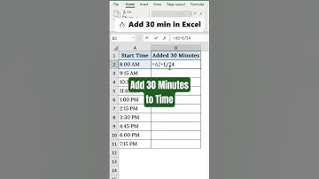 Excel Time Hack: Add 30 Minutes in Seconds!