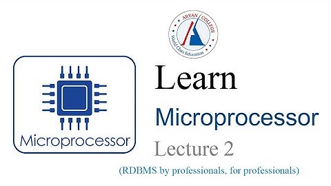 Microprocessor Lecture 4 (Logic gates)