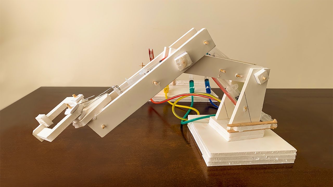 How to make a DIY Hydraulic Robotic Arm YouTube