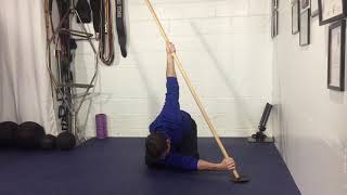 Tripod Sit Back Thoracic Rotation PAILs & RAILs with Dowel