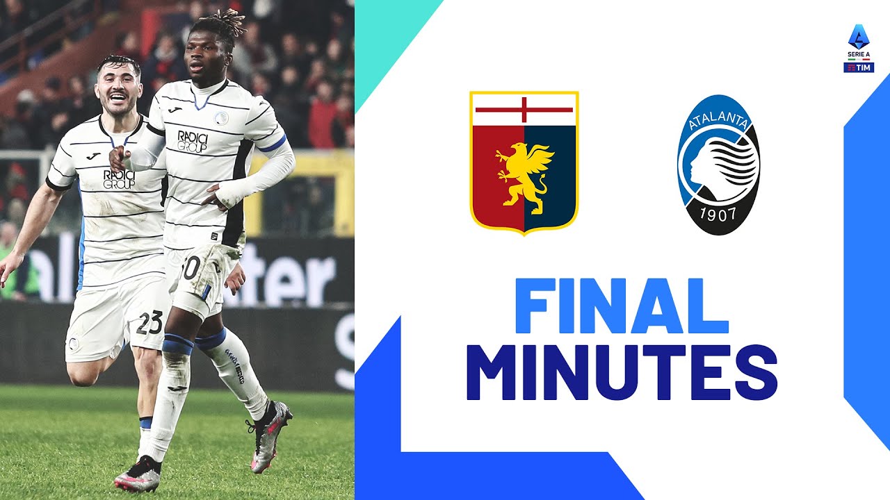 Atalanta scores two goals in stoppage time Final Minutes Genoa