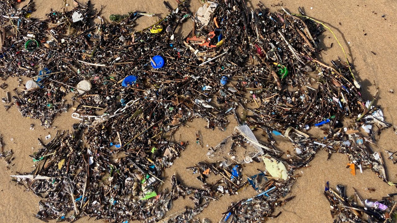 A European Microplastic Beach Disaster | Over 5 Minutes of Non-Stop ...