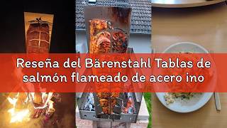 Reseña del Bärenstahl Tablas de salmón flameado de acero inoxidable Tablas de salmón para asar a la
