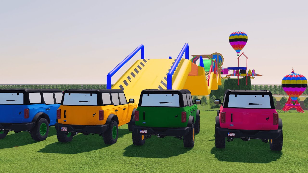 Colorful Car Adventure in a Magic City مغامرة سيارة ملونة في مدينة ساحرة