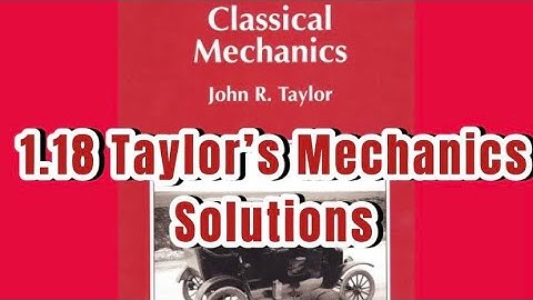 John Taylor Classical Mechanics Solution 1.18: Cross Product