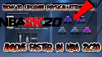 HOW TO BOOST SPEED AND ALL PHYSICAL ATTRIBUTES NBA 2K20!