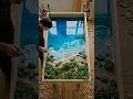 I Built an Entire Tropical Coastline Inside a Table 😳🌊 #shorts #diy #trending