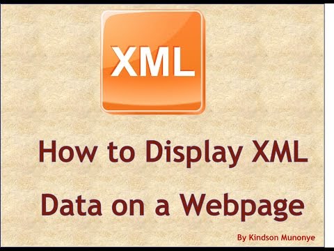Video: How To Display Xml