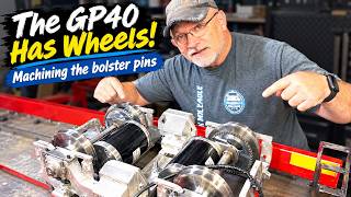 1:8 Scale GP40 Locomotive Project - Machining custom pins and finish welding the bolster plates.